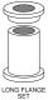 1 1/4 OD X 1 1/8 ID LONG FLANGE BUSHING